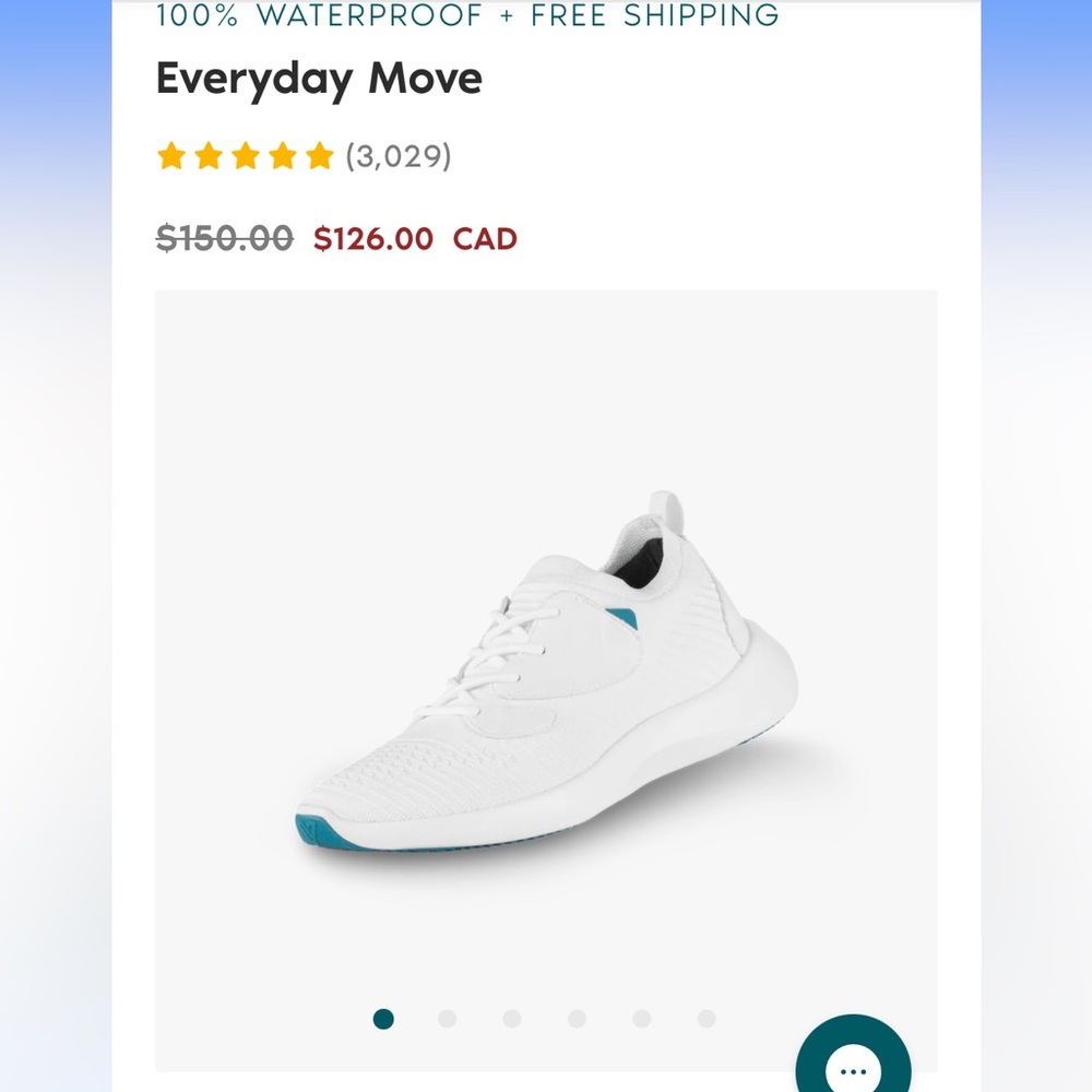 BNWT vessi waterproof sneakers